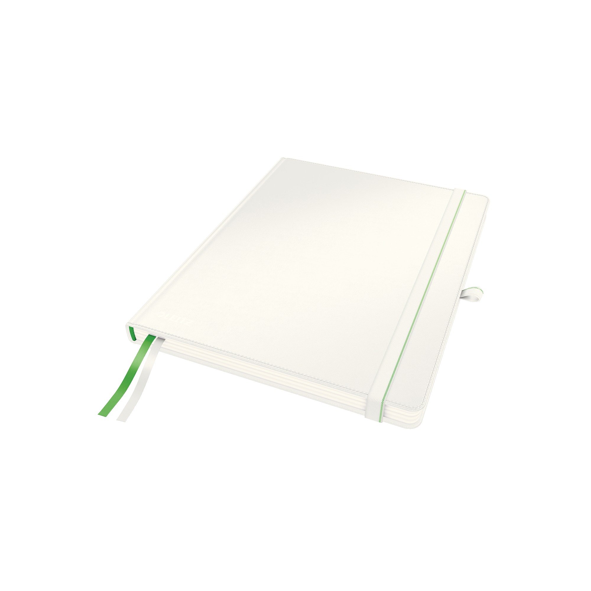 Leitz iPad Size Hard Cover Notebook, White (80 Sheets, Ruled, with 2 Bookmarks, 100 gsm Ivory Paper, Complete Range)