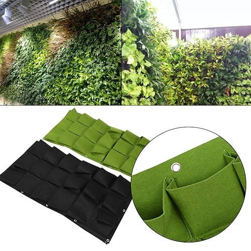 Living Wall Planter Vertical Herb Garden Hanging Flower Pot 36 Pockets