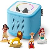 Toniebox 2 Audio Player Disney Bundle for Kids 3+with Woody, Simba, Ariel, and Moana - Sky Blue [Spanish]