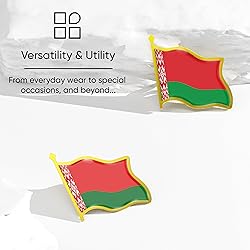 Belarus Flag Lapel Pin - Enamel Metal National