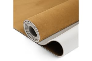 RATCHROLL Suede Fabric 150G Headliner Fabric 63.78"L x 57.09"W Interior Trim DIY Roof Repair Replacement Foam Backing for Car