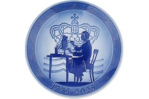 Royal Copenhagen Blue Collectible Anniversary Plate - 1775-2025