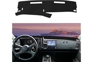 Rilsen Dashboard Cover Mat Custom Fit for 1986-1993 Chevy S10 Blazer/GMC S15 Jimmy Sonoma/1991-1994 Oldsmobile Bravada Dash Cover Nonslip Dash Mat Protector Sunshade No Glare Black