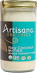 Artisana Organics Raw Coconut Butter, 14 oz | USDA Organic, Non-GMO, Gluten-Free & Keto, No Sugar Added, Paleo, Vegan, Creamy