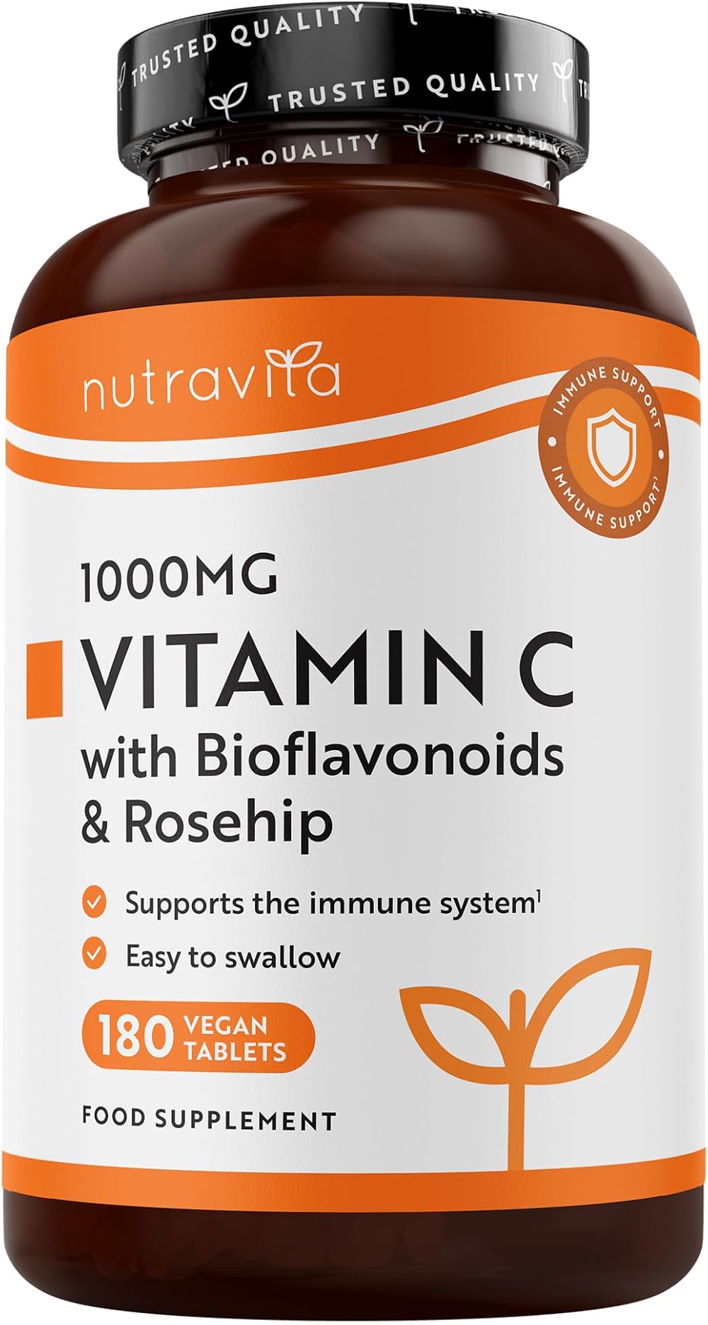 Nutravita Vitamin C 1000mg 180 Tablets 6 Month Supply UK Made Vegan