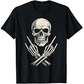 Rock &amp; Rock Music, Rock On &amp; Rock Hand | Rocker, Skull T-Shirt
