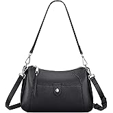 Over Earth Genuine Leather Small Hobo Crossbody Bags for Women Shoulder Purses and Handbags
