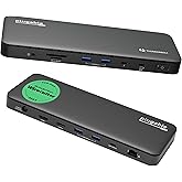 Plugable Thunderbolt 4 Dock with 100W Charging, Thunderbolt Certified, Laptop Docking Station Dual Monitor Single 8K or Dual 
