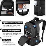 VSNOON Anti-Theft Laptop Backpack 15.6-17.3 Inch USB Port Lock Water Resistant view 2