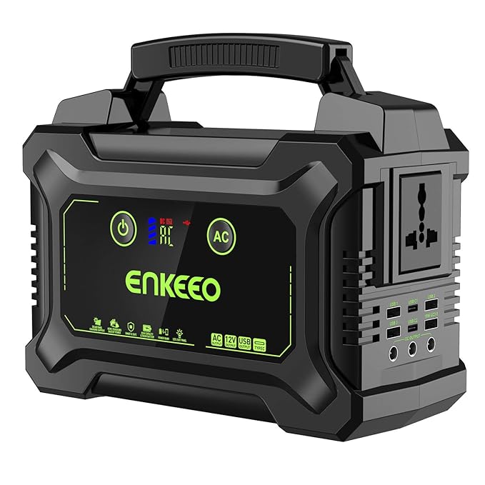 title=ENKEEO Accumulatore di Energia 222Wh/60000mAh, Power Station con 1x220V AC,