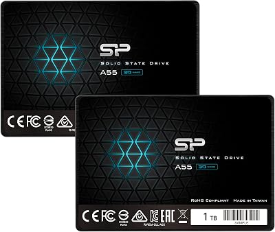 Silicon Power 2-Pack 1TB SSD A55 3D NAND SATA III 2.5" 7mm Internal