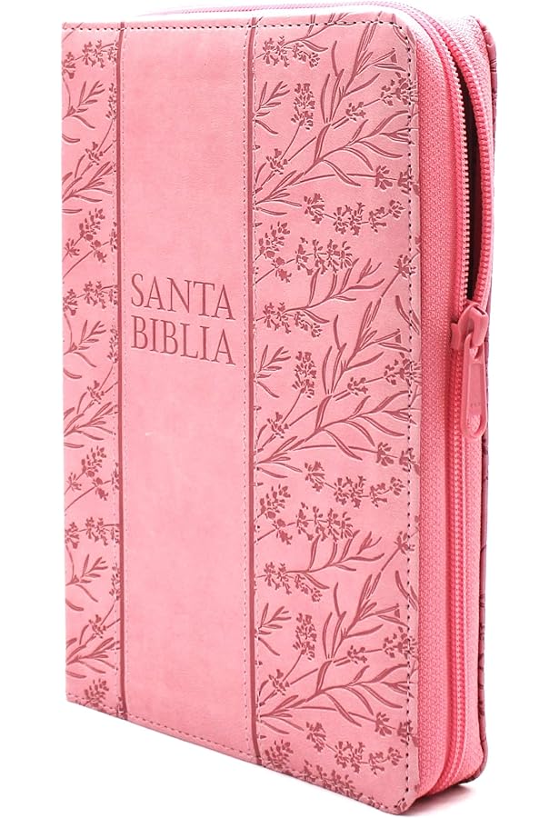 Santa Biblia Letra Super Gigante 19 Puntos RVR 1960 – Floral Coral – NEUF