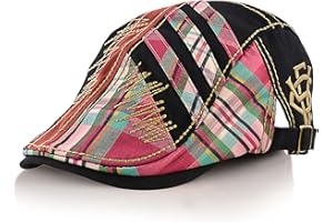 M MOACC Men Beret Hat Cotton Adjustable Newsboy Hats Cabbie Gatsby Cap Driving Flat Caps