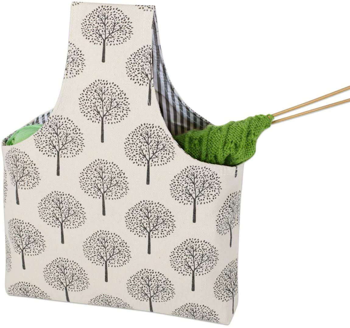 Teamoy Knitting Bag for Knitting Needles up to 14" Long Tree Small