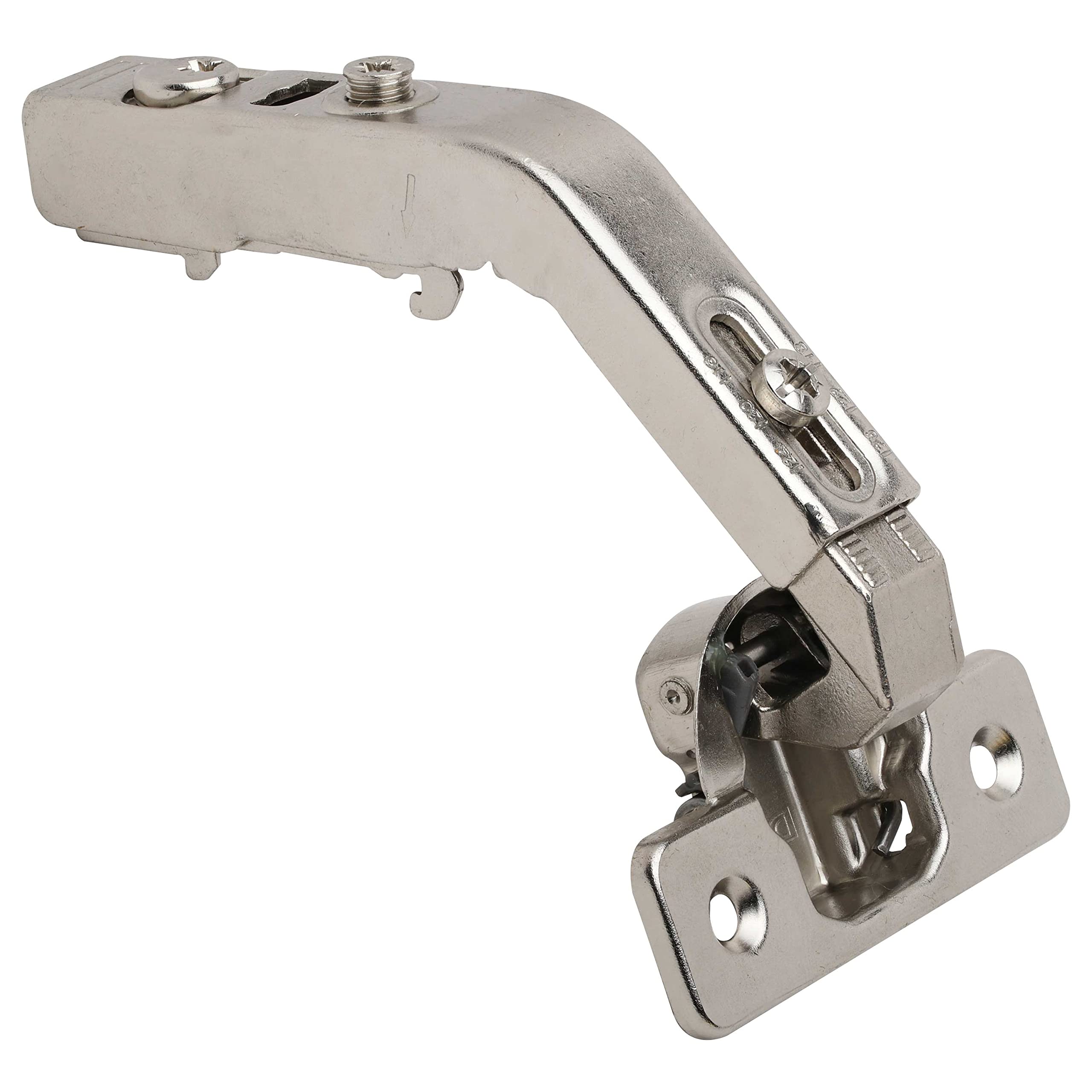 Photo 1 of 2 Pack DTC Special Application Bi-Fold Corner Lazy Susan Self Closing 135 Degree Corner Kitchen Cabinet Door Hinge Nickel Plated, C80H675