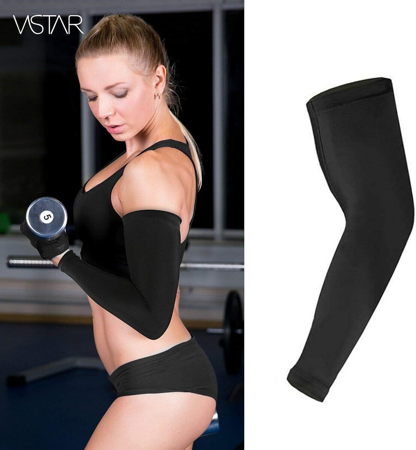 Atneato UV Protection Cooling Arm Sleeves - Arm Warmers Sun Protective Tattoo Sleeves : Clothing