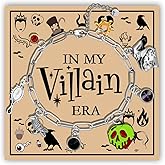 MAOFAED Villain Charm Silver Chain Bracelet, Evil Gift, Paperclip Bracelet for Women(snowlink