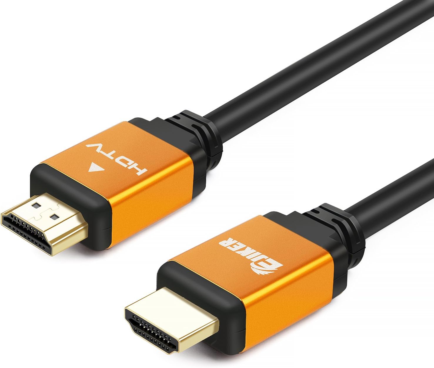 HDMI Cable 2.0, EJIKER 2M HDMI to HDMI Cable 4K High Speed - 24K Gold Plated Connectors Ethernet, Audio Return Video 4K UHD 1080p 3D for Xbox PlayStation PS3 PS4 PC TV
