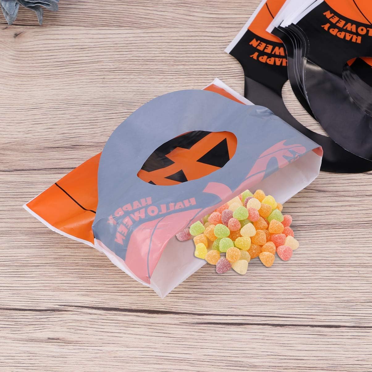 Holibanna Halloween Pumpkin Tote Bag Portable Packing Pouch with Handle for Party Favors Candy Storage Grocery Shopping - Image 4