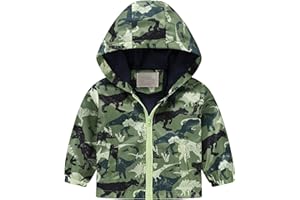 Happy Cherry Toddler Baby Casual Printed Windbreaker Lightweight Zipper Hoodie Coat Casual Jacket 1-5T