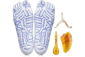 Reflexology Socks Set, Massage Socks with 3 pcs Trigger Point Massage Tool, Foot Pain for Acupoint Acupressure Socks, White P