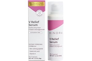 Kindra V Serum - Sensitive Skin Vaginal Vulva Moisturizer Cream Supports Dryness, Burning, Discomfort, Itching - Hormone Free