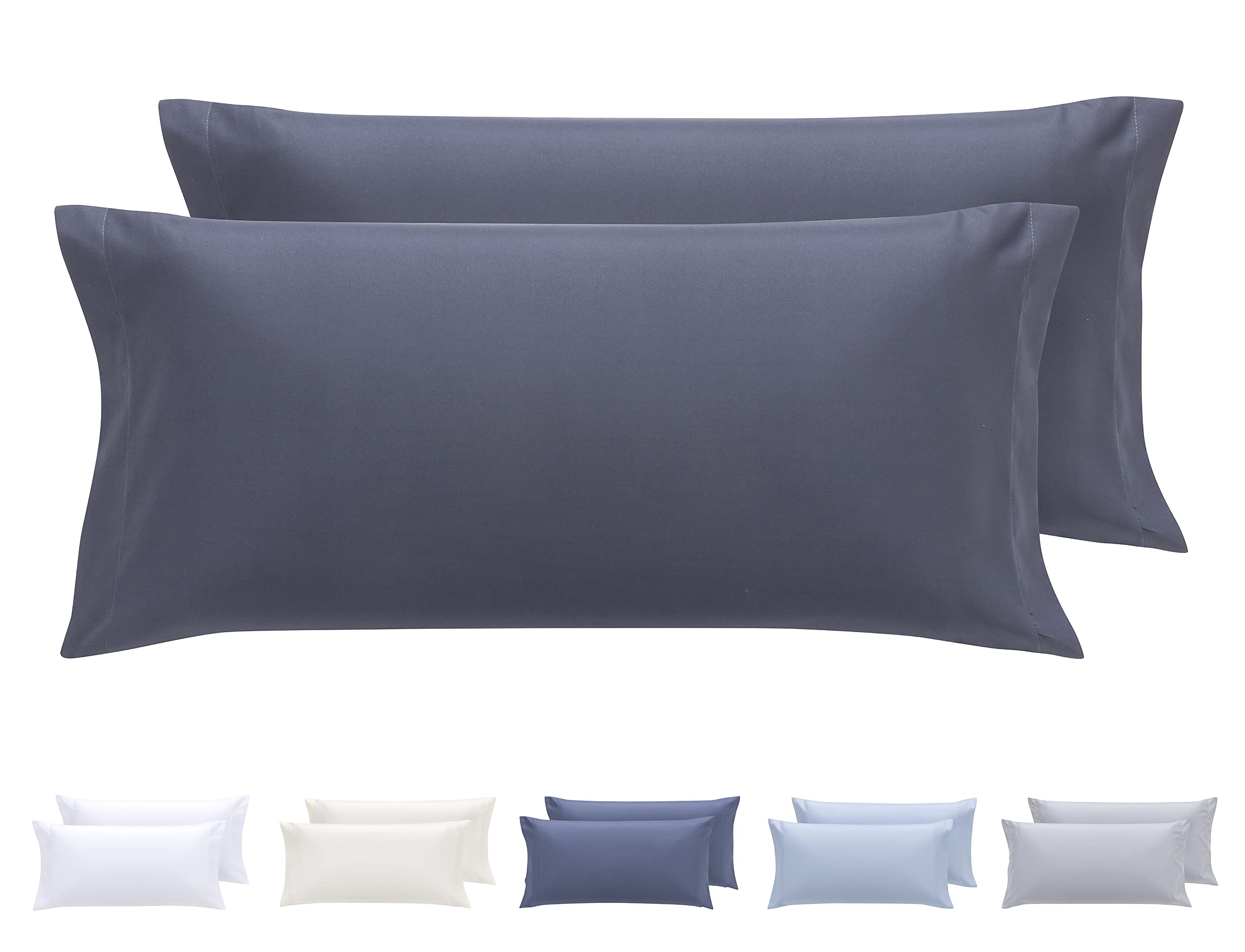 Todocama Set of 2 Extra Soft Hypoallergenic Microfibre Pillow Cases