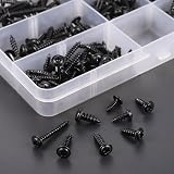 Fentar 350Pcs Self Tapping Screws Set Black Carbon Steel M3-M4.8 with Storage view 8