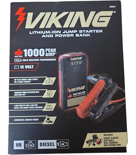 Amazon.com: 1000 Peak Amp Lead-Acid Multifunction Jump Starter and