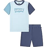 Levi's Boys' and Baby Graphic T-Shirt and Shorts 2-Piece Outfit Set