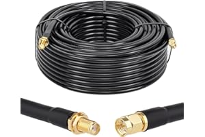 XRDS-RF SMA Cable, 100 FT Extension With Male to Female Connector, 50 Ohm KMR240 Low Loss Coaxial Cable