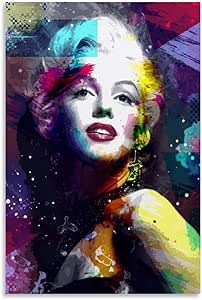 QWSDF Marilyn Monroe Abstracto Lienzo Póster y Wall Art Picture Print