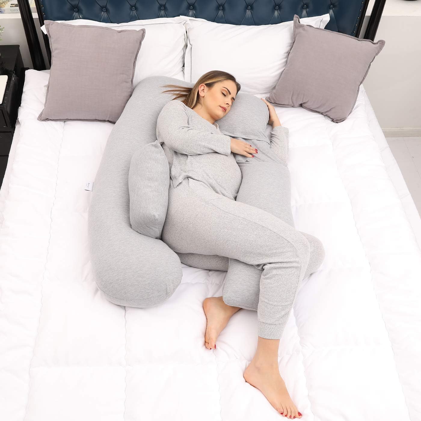 Pregnancy Pillows，Pregnancy Pillow U-Shaped Full Body ，Pregnancy Gifts Maternity Pillow Support Detachable Extension: Kitchen & Dining