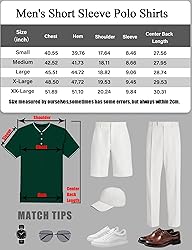 Golf shirts for men Mens Casual Slim Fit Basic