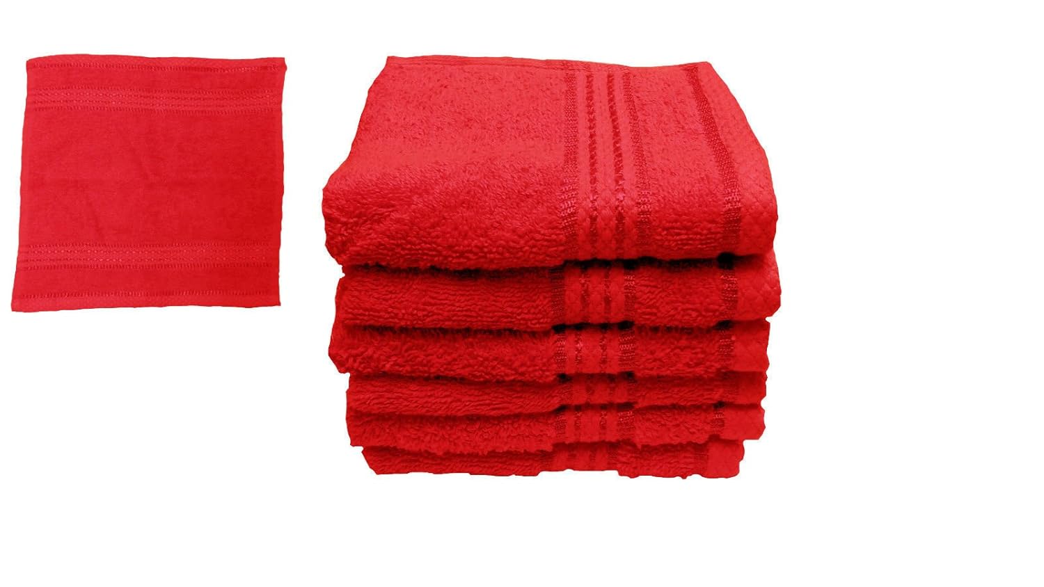 Pack Of 6 Face Towel Cloth Luxury 100 Royal Egyptian Cotton Face