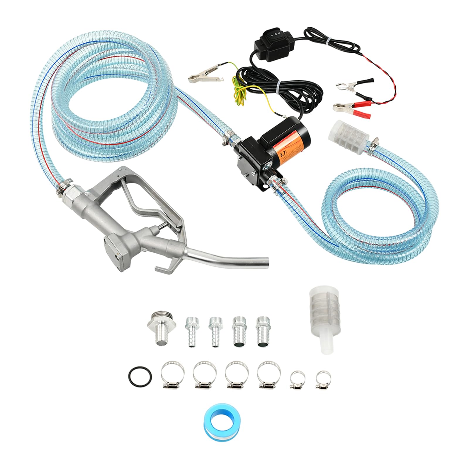 Photo 1 of BIGREAT 3.7GPM 12V DC Gasoline Fuel Pump, Self-priming Oil Transfer Pump Kit With Handle,Reversible Pumping, Overheat Protection, Explosion-proof,For Gasoline, Diesel, Kerosene & Mineral Oil