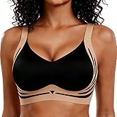 FHTECO Smoothing Bra Anti Sagging Wireless Push Up Bras for Women No Underwire Full Coverage Bra Comfy Bras for Women