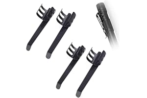 4 Pack Flashlight Clips for Streamlight Stylus Pro & Microstream Penlight,Removable Black Pocket Clip Accessories,Penlight Re