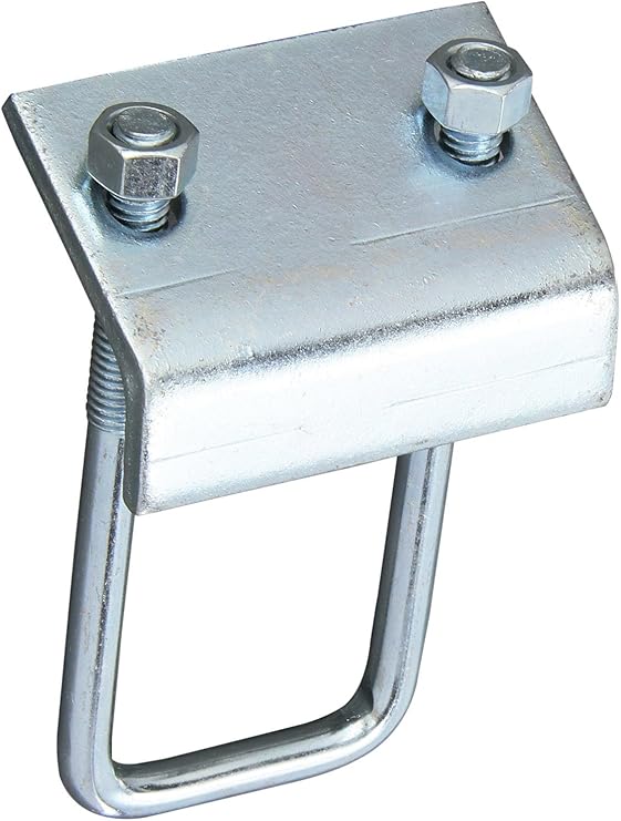 Strut to Beam Clamp with Square UBolt for 2.44" and 3.25" Channel [Set