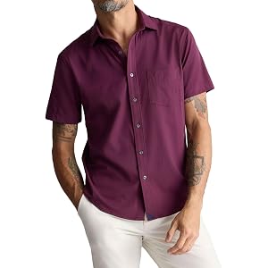 UNTUCKit Short Sleeve Performance Solid Shirts for Men