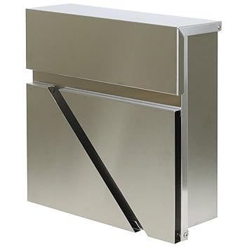 Hardcastle Designer-Briefkasten aus gebürstetem Stahl