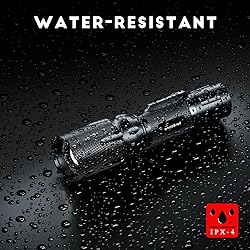 METII Upgraded Red Flashlight, Bright White