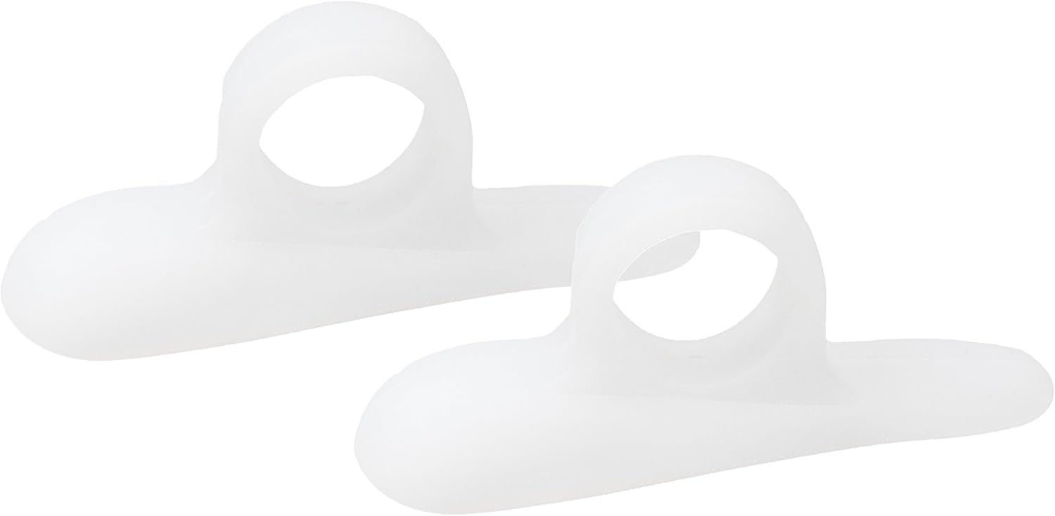 Pro 11™ 1 pair Toe Crests 100% Gel - Helps Hammer, Claw and Mallet Toes. Pair, white