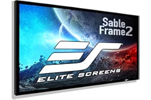 Elite Screens Sable Frame 2, 165-inch 16:9, Fixed Frame Home Theater Projection Projector Screen, ER165WH2
