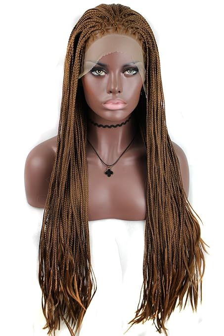 Anogol Hair Cap 26 Micro Lace Wig Braids Synthetic Lace Front
