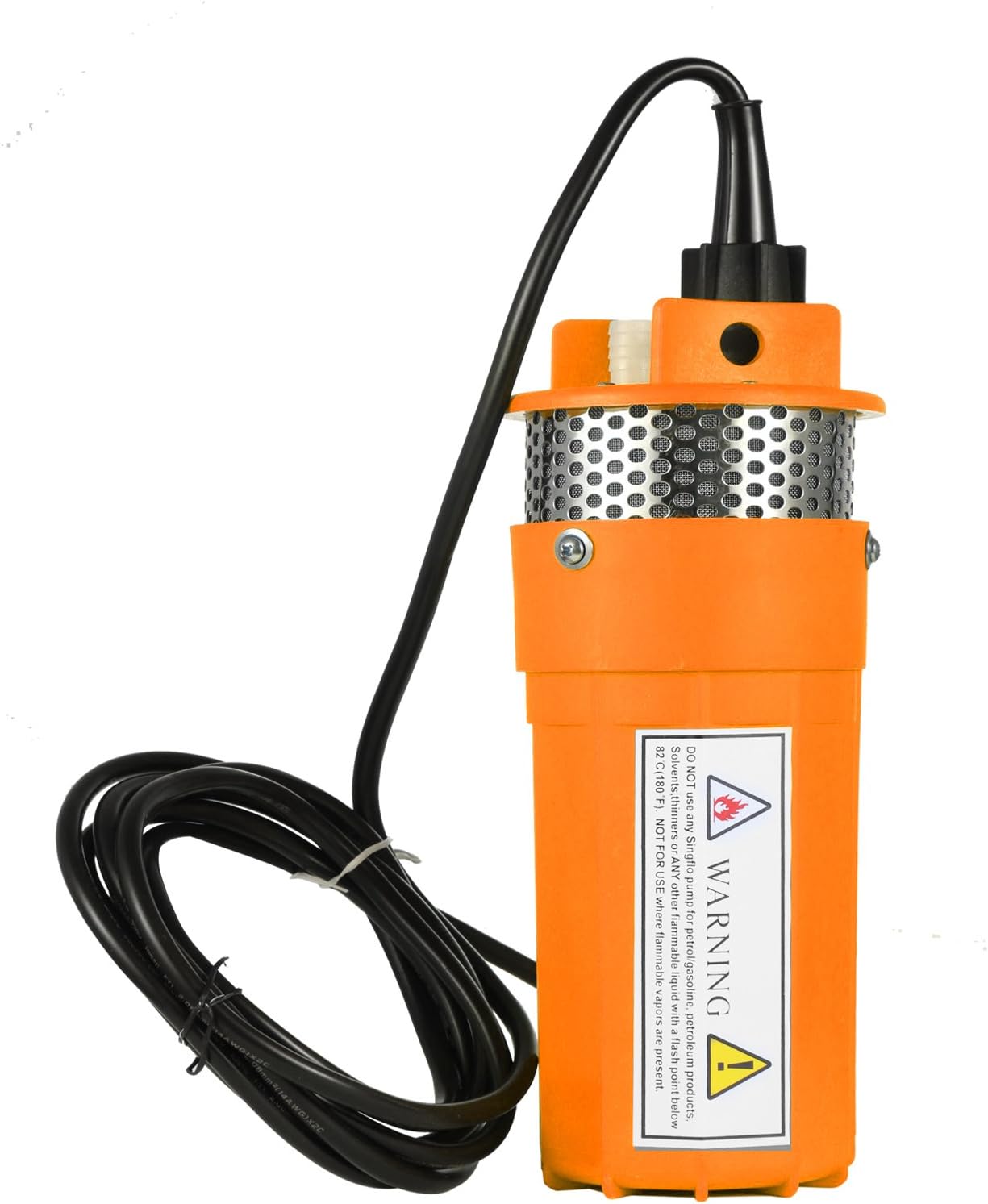Hopopular Solar Powered Submersible Pump 24V DC Farm Ranch Deep 3m 10ft Water Well Pump Submersible Water Pump (24V)