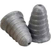 3M PELTOR Skull Screw Communication Tip Replacements, Pack of 10, CE Approved, Replacement Skull Screws Eartips, Push to Fit Style, Hearing Protection, Gray