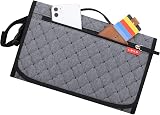 Lekebaby Portable Nappy Changing Mat with Wipe-Pocket Grey Diamond view 7