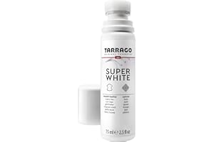 Tarrago Super White- Shoe Whitener Instant Cleaner for Sneakers with Applicator Tip for Leather Renew 75mL