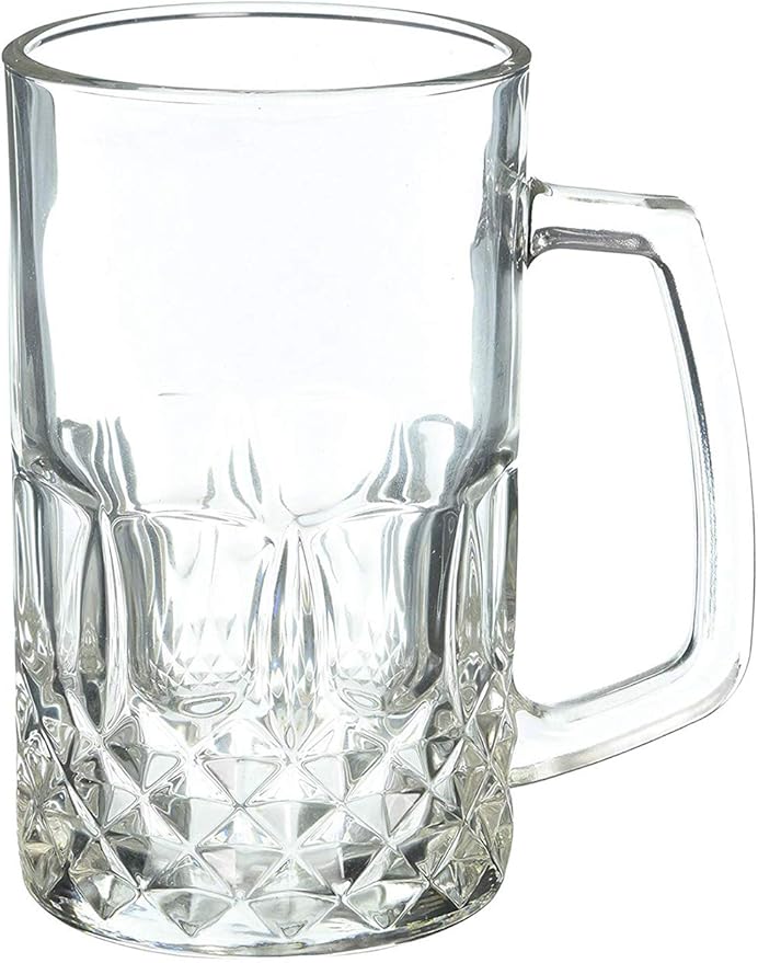 Momugs 20 Ounces Beer Stein Mugs, German Clear Large Tall